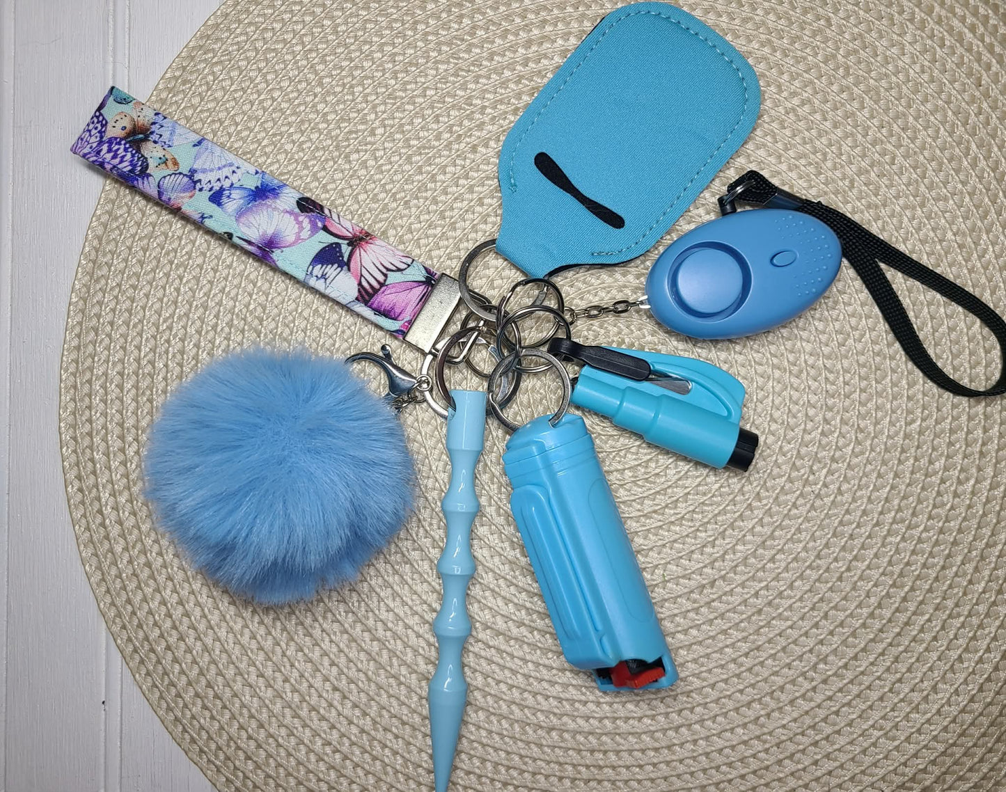 Butterfly Cluster Safety Keychain