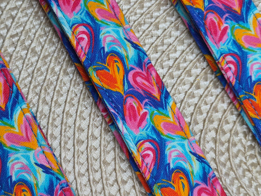 Painted Hearts Wristlet