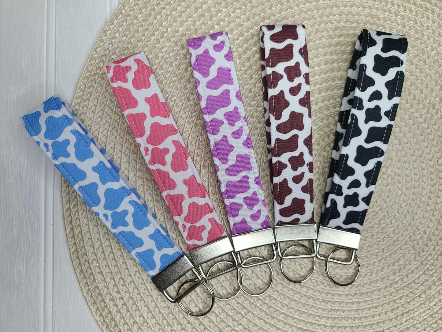 Cow Print Wristlet