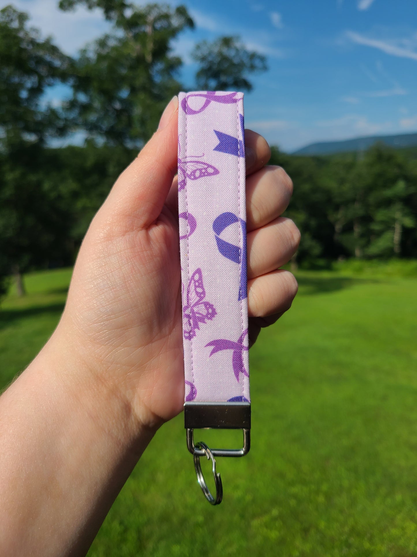 Purple Ribbon Awareness Wristlet