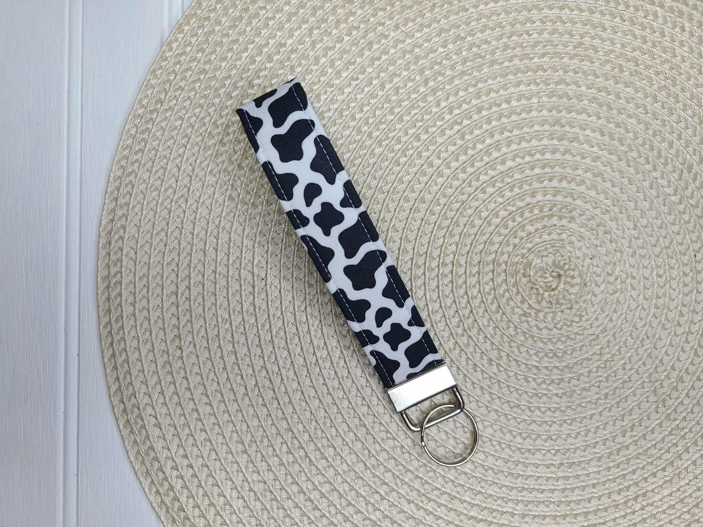 Cow Print Wristlet