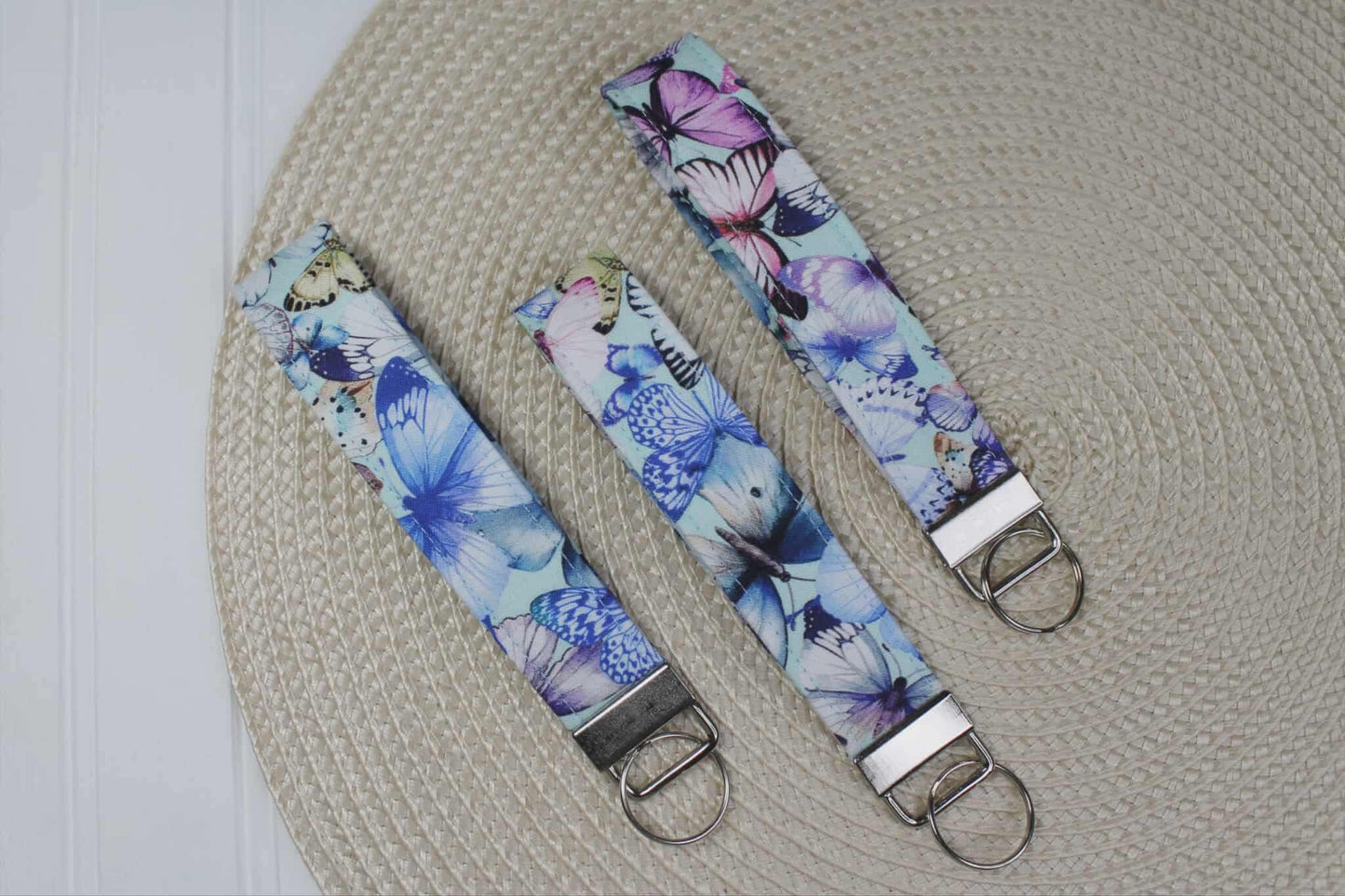 Blue Mixed Butterfly Wristlet (NOT RESTOCKING)