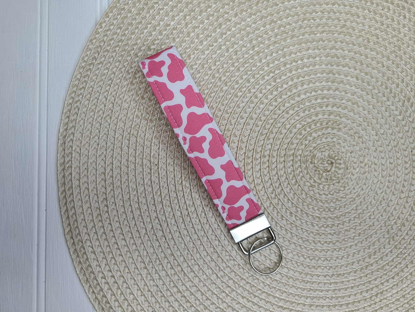 Cow Print Wristlet