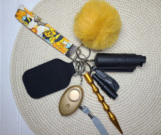 Pooh Safety Keychain