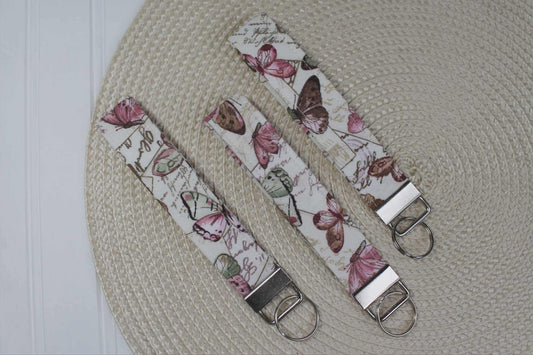 Love Letter Butterfly Wristlet Keychain