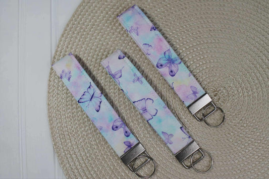 Watercolor Butterfly Wristlet