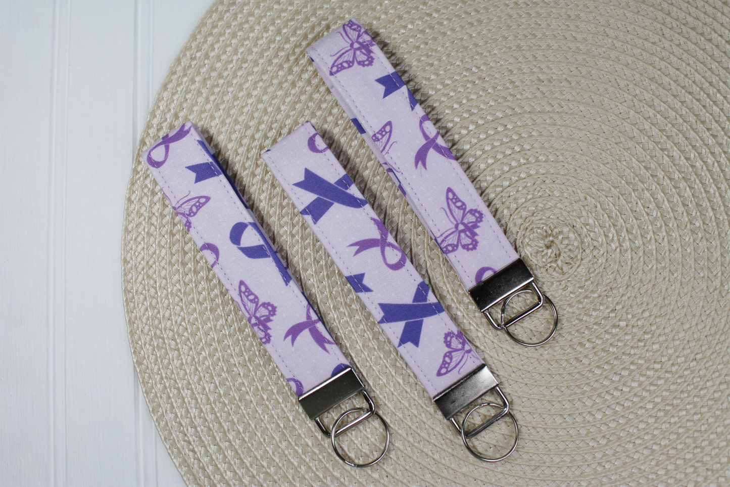 Purple Ribbon Awareness Wristlet
