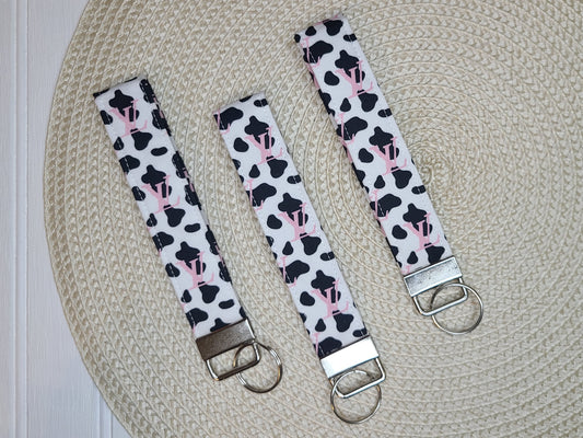 Inspired Cow Themed Wristlet