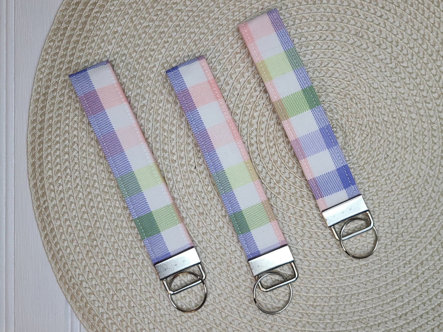 Easter Plaid Wristlet