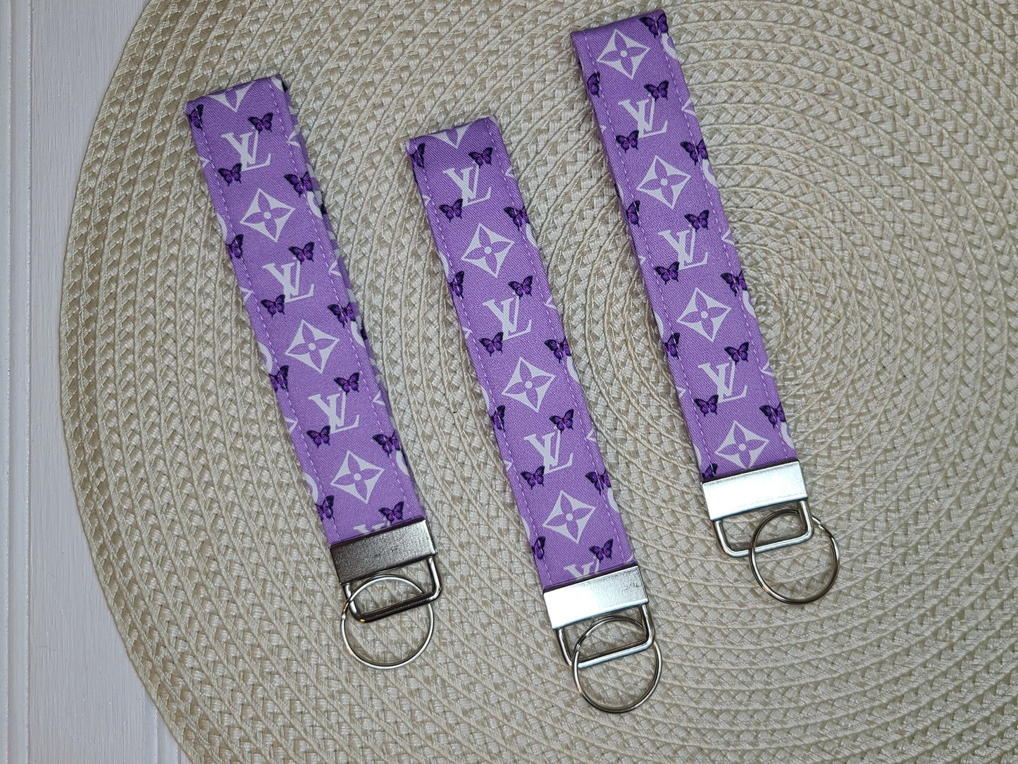 Inspired Purple Butterfly Wristlet