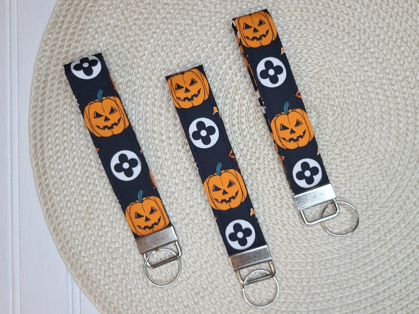 Halloween Inspired Pumpkin Wristlet