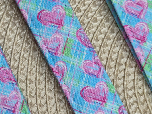 Pastel Love Plaid Wristlet