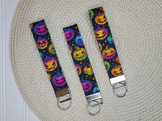 Halloween Colorful Pumpkin Wristlet (NOT RESTOCKING)