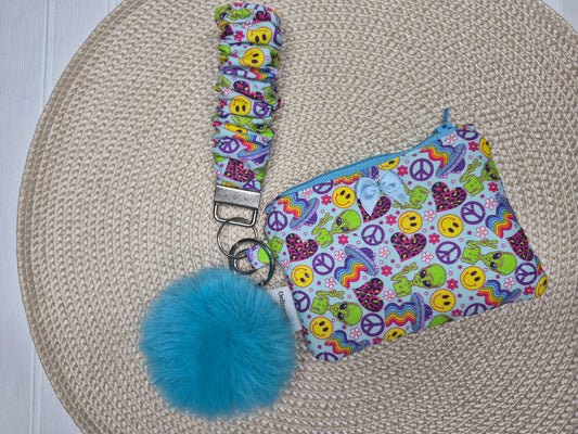 Retro Alien Coin Purse Set