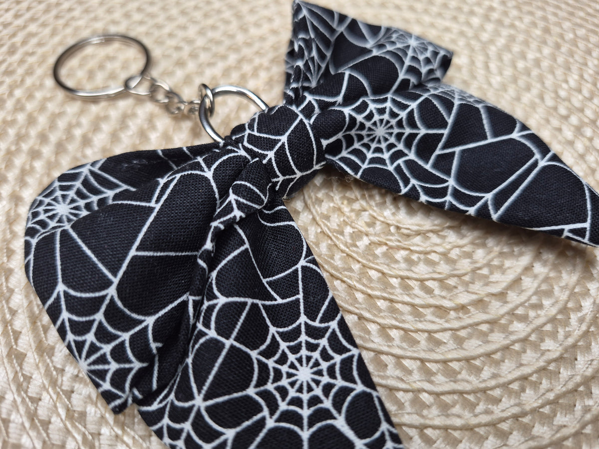 Spider Web Fabric Bow (GLOW IN THE DARK)